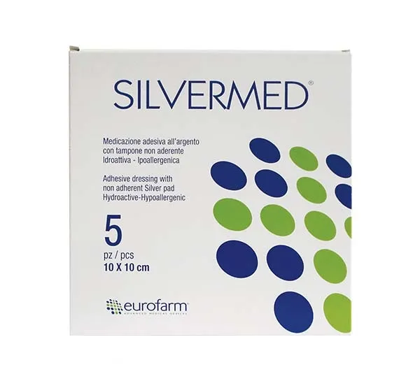 پانسمان نقره چسبدار سیلورمد 10x10