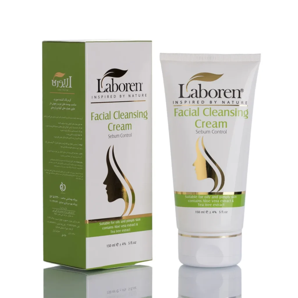 کرم پاک کننده صورت مخصوص پوست چرب و جوش دار لابورن